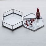 hw110521様ご依頼品*六角tray(蓋付き)*+シルバー*ステンドグラス