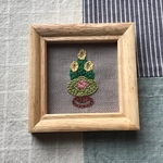 お正月の刺繍ミニ額★門松
