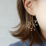 小枝アクセサリー ピアス イヤリング