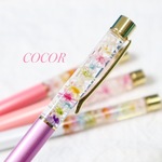 【再販】ハーバリウムボールペン　ローズピンク