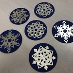雪の結晶 冬保育壁面
