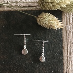 真鍮とカレンシルバーのピアス（イヤリング）