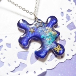 ☆宇宙のパズルピース～蝶～宇宙塗りレジン～☆