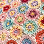 カラフルお花畑ブランケット🌼
