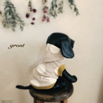 犬服 大き目ドット裏毛のフード服 