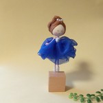 メモスタンド　夢みるプリンセス　ブルーのスカート　カードスタンド　メモクリップ