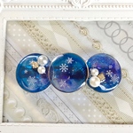●cs●雪が降ってる夜バレッタ●