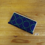 がま口長財布 サークル グリーン