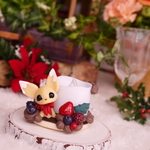 キツネのケーキキャンドルホルダー♪