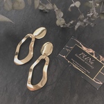 オーバル × ゴールドリング ピアス／イヤリング