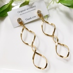 【貼るピアス♡】シンプルな美しさ♡ロングツイスト