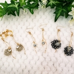 タティングレースとひねりチャームのアクセサリー