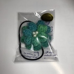 ぷっくりお花のヘアゴム④
