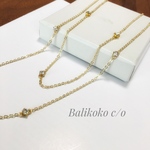 ティファニー好きに❤︎ゴールドcrystalロングネックレス