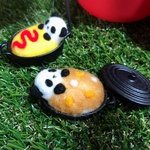 【春SALE！】カレー inぱんmini☆ふわぱんinとろとろカレー♡羊毛フェルトのふわふわパンダ フライパンinばーじょん