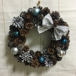 クリスマスリースブルー