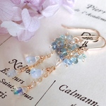 ＊再販＊【14kgf】プレシャスオパール×フローライト＊ピアス