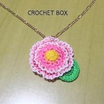 お花のネックレス　ピンク