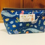 お魚たちの16cmマチ付きポーチ