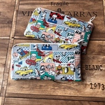 アメコミねこさん✳︎L字ファスナー長財布✳︎通帳入れにもなるよ✨