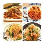 ３２４円お得！ 臨時販売 【生パスタ４種セットＢ】 ミートソース・ツナときのこトマト・海老とベーコンクリーム・海老と小松菜の和風