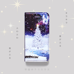 手帳型ケース 宇宙のクリスマス iPhone13Pro〜 ケース