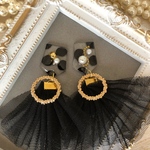 再再再販ドットチュールピアス♡イヤリング
