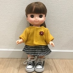 送料無料 ソランメルちゃん 千鳥格子ワンピースセット