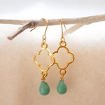 ［Special price］Pierce or Earring   flower turquoise　