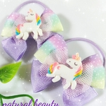 再販1★🆕キッズ用✨ゆめかわ♡♡カラフルドット柄リボンのヘアゴム