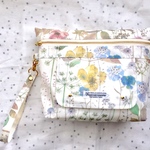 ♡リバティ イルマ（マスタード×あずき）のコンパクトおむつポーチ♡