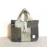 m289 tote bag(デニムパッチ)カーキ系