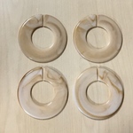 BEIGE MARBLE RING HOOP CHAIN PARTS