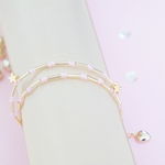 ツインスターの2連ブレスレット　001*ﾟ ゜ﾟ*☆