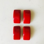 Red Rectangle Cabochons