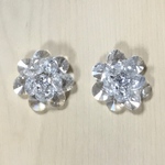 CLEAR CRYSTAL FLOWER BEADS CABOCHONS