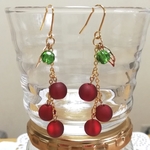 紅い実のピアス*イヤリング