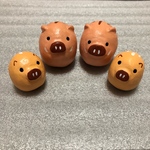 2019 干支 まるっこイノシシ   家族セット