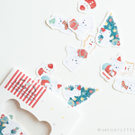 フレークシール「しろくまクリスマス」