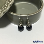 送料無料＊ブルーサンドのシンプルピアス/イヤリング