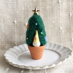 鳥のミニクリスマスツリー🎄 オカメインコ ルチノー