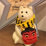  《再販2》 しろくま貯金箱   節分セット