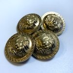 25mm ライオンボタン ゴールド