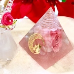 ▼ flower orgonite - ピラミッド型オルゴナイト