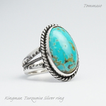 【puru-max様オーダーメイド】キングマンターコイズリング Kingman Turquoise Silver Ring