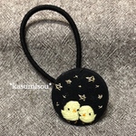 星空の下で✩*॰刺繍ヘアゴム
