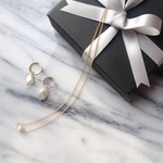 【Christmas Special Gift Set】痛くないイヤリング/ピアス　14kgfネックレス　クリスマス　ギフトセット