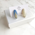 【数量限定】OVAL ーワタシ色のクリスマス2018ー アイスブルー(ピアスorイヤリング)