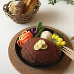 0808sirotan様ご予約品 フェルトままごと21  ★ちょ〜だい君の鉄板ハンバーグセット★