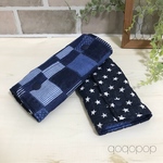 【再販】デニム調星柄 抱っこ紐用よだれカバー